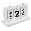 Yusat Vintage Flip Calendar, Monthly and Date Display, Wooden Desk Calendar view 2