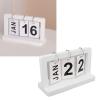 Yusat Vintage Flip Calendar, Monthly and Date Display, Wooden Desk Calendar view 3