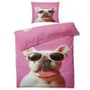 MOBEITI French Bulldog Bedding Set 200x200, Reversible Microfiber Duvet Cover Set view 2