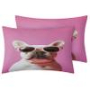 MOBEITI French Bulldog Bedding Set 200x200, Reversible Microfiber Duvet Cover Set view 4