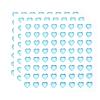 QUARKZMAN 192-Piece 6 mm Blue Self-Adhesive Heart Rhinestones view 1