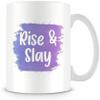Rise & Slay - Funny Ceramic Mug for Your Queen, 325 ml view 1