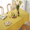 Bishilin Washable Square Tablecloth 120 x 120 cm, Yellow, Outdoor, with Pom-Poms view 4
