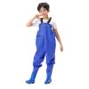 Kids' Fishing Waders with Boots, Pocket and Adjustable Straps, Blue, 10–11 Years view 1