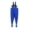 Kids' Fishing Waders with Boots, Pocket and Adjustable Straps, Blue, 10–11 Years view 3