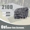 Gray Camouflage Net 2 x 7 m (6.5 x 23 ft), Reinforced Shade Net view 2