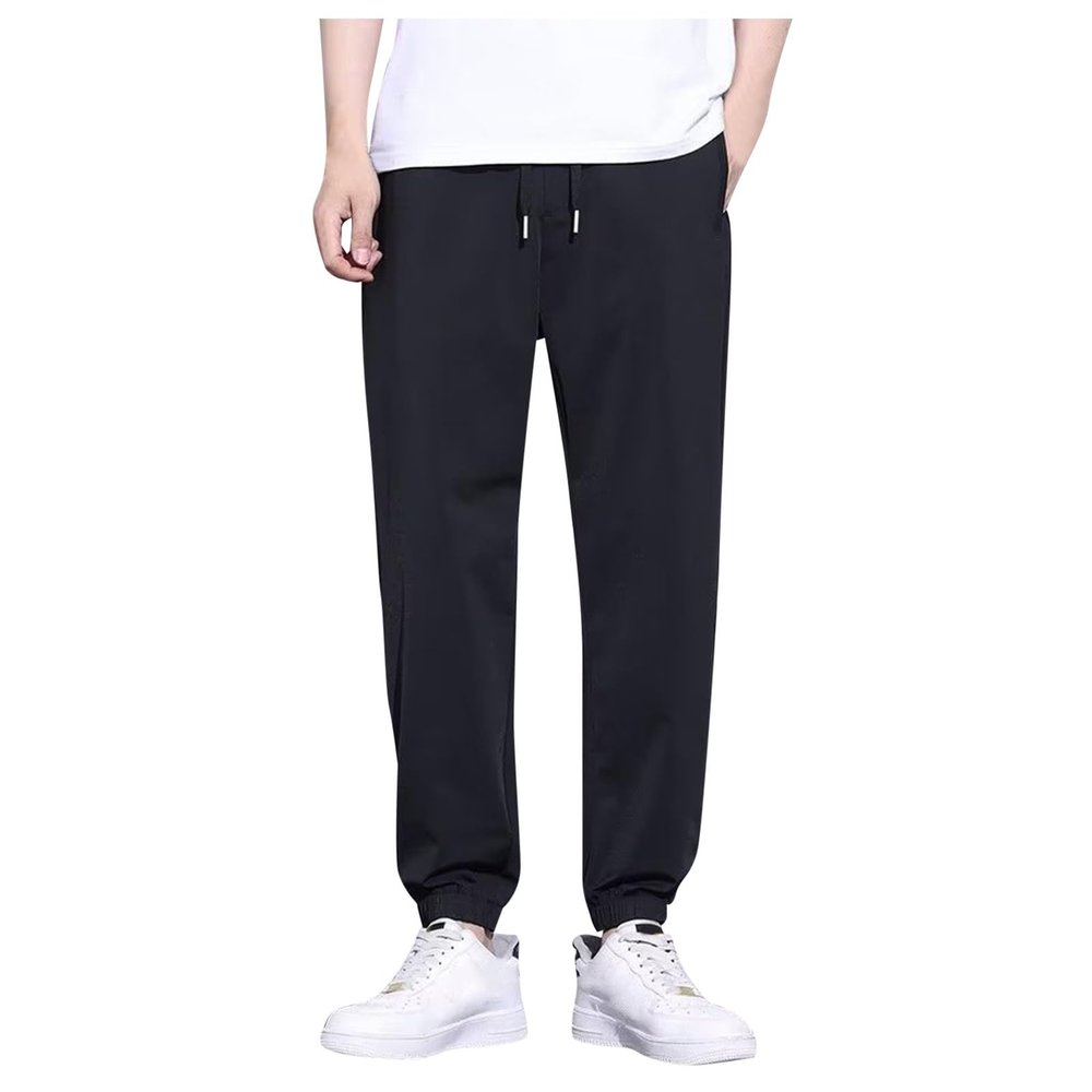 Men's Slim-Fit Jogger Pants, Cotton Sweatpants with Pockets