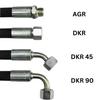 Hydraulic Hose 9,100 mm 2SN DN06, G1/4" Thread, AGR-AGR, 400 bar view 2