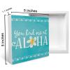 kisoyo Rustic Wooden Sign “You Had Me at Aloha,” 12.7 x 12.7 cm view 2