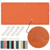 2 x 6 m Waterproof Rectangular Sun Shade Sail, Orange view 1