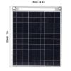 Buachois 15 W 16 V Waterproof Solar Panel, Monocrystalline/Polycrystalline, for Phones and Tablets view 4