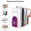 Non-Slip Bookends for Shelves, Sturdy Stand, 1 Pair view 3