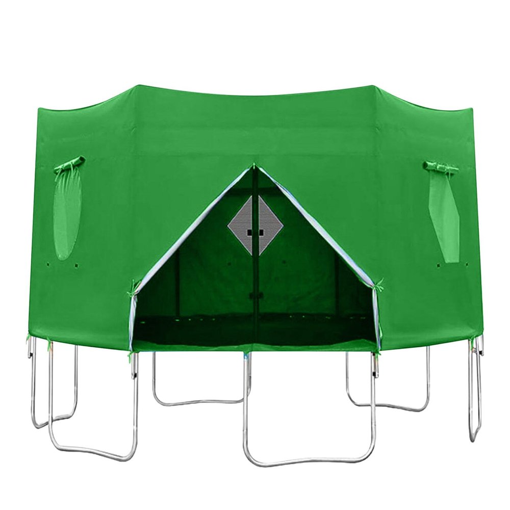 Outdoor Trampoline Sunshade Canopy for Round Trampolines, Waterproof UV-Resistant Tent Cover, 8 ft