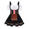 Women's Medieval Irish Shirt Dress Costume with Corset and Trumpet Sleeves, Size M view 2