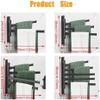 Wall-Mounted Aluminum Swivel Towel Rack with 180° Rotating Bars view 2
