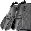 Ayztantine Adult Swimming Fins with Adjustable Buckles, Gray, S/M view 1