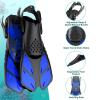 Ayztantine Adult Swimming Fins with Adjustable Buckles, Gray, S/M view 2