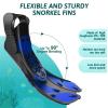 Ayztantine Adult Swimming Fins with Adjustable Buckles, Gray, S/M view 3