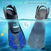Ayztantine Adult Swimming Fins with Adjustable Buckles, Gray, S/M view 4