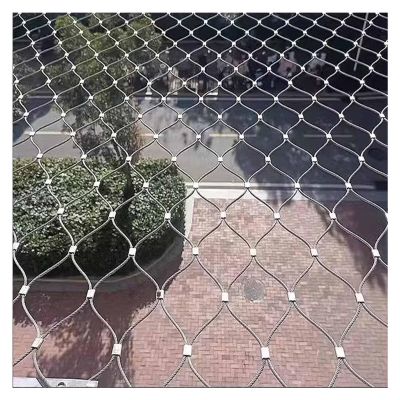 VXHCS 304 Stainless Steel Cable Mesh Safety Net, 10 cm/1.5 mm, Flexible (1.2 x 15 m)