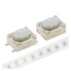 QMKADFQXF 100-Piece DC 12V 50mA SMD Tactile Push Button Switch, 4-Pin, 3 × 4 × 2.5mm, White view 3