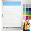 Pleated Blind, No-Drill Klemmfix, 70 x 125 cm, Honeycomb, White view 1