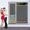 Pleated Window Blind 32 x 65 cm, Clip-On Mount, Light-Filtering, Gray view 1
