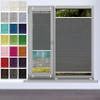 Pleated Blind Clamp-Fit No Drilling 48 x 165 cm, Gray view 1