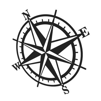 CAXUSD Metal Compass Wall Decor for Indoor and Outdoor Use