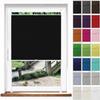 Pleated Blind, Privacy Shade, Clip-Fix, 66 x 210 cm, Light-Filtering, Black view 1