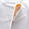 Round Tablecloth with Elastic Edges, Modern Marble Pattern, Wipeable Waterproof Polyester, Gray, 120 cm view 2