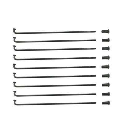 HLQXHM 10G Black J-Bend Spokes, 3.0 mm Diameter, Length 30160 mm, Individual Electric Spokes (208 mm Length)