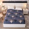 Mateju Microfiber Fitted Sheet, Ginkgo Biloba Print, 99 x 190 cm (39 x 75 in), Deep Pocket up to 30 cm (12 in) view 1