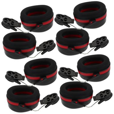 jojofuny 4-Pair Hearing Protection Earmuffs for Noise Reduction, Safety Helmet Design