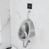 YQMHEZ 304 Stainless Steel Wall-Mounted Urinal with Sensor, Silver D1 view 1