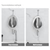 YQMHEZ 304 Stainless Steel Wall-Mounted Urinal with Sensor, Silver D1 view 3