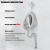 YQMHEZ 304 Stainless Steel Wall-Mounted Urinal with Sensor, Silver D1 view 4