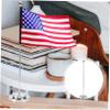 Iron Flag Stand with Round Base, Stable Desktop Holder for Theme Parties view 4