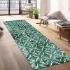 SGLGSTORE Green Boho Hallway Runner Rug, Washable Non-Slip, 100 x 150 cm view 3