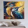 PAZZK Colorful Bird Duo Tapestry Wall Hanging, 3D Print, 130 x 150 cm view 1