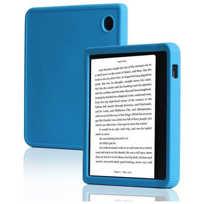 MARQI Slim Soft Silicone Back Cover Compatible with Kobo Libra Color 2024, 7-Inch eReader, Light Blue