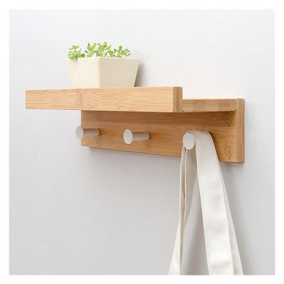 Generic Wall-Mounted Hook Rack, Towel and Coat Holder (Color: As Shown)