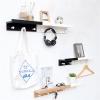 Generic Wall-Mounted Hook Rack, Towel and Coat Holder (Color: As Shown) view 2