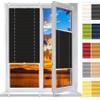 Pleated Window Blind 40 x 180 cm, Black view 1