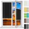 Pleated Window Blind 70 x 180 cm, Black, No-Drill Installation view 1