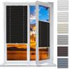 Pleated Blind 30 x 140 cm, No Drilling, Black view 1