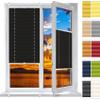 Pleated Window Blind 60 x 95 cm, Light-Filtering Privacy Shade, Black view 1