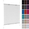 Pleated Blind Without Drilling, 62 x 190 cm, Light-Filtering, White view 1