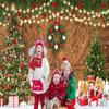 ASDCXZ Christmas Photo Backdrop 10x8 ft, Outdoor Snowfield, Christmas Tree, Gifts, Wooden Wall and Glitter Design view 3