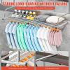Wall-Mounted Folding Stainless Steel Drying Rack view 4